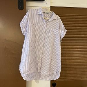 Zara Short Sleeve striped Tunic